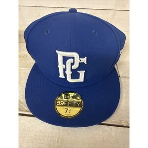 Perfect Game Hat Cap New Era Fitted 7 3/4 59Fifty Solid Blue NWT Fast Ship